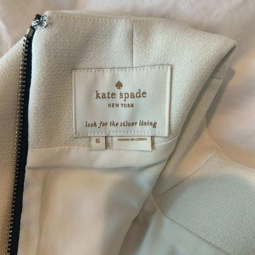 Kate Spade A‑line Color Block Dress in Navy and White - Picture 9 of 9